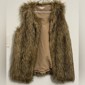 Feaux fur vest perfect for layering